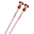 Japan Disney Store Chopsticks 20cm - Minnie : Pink - 3