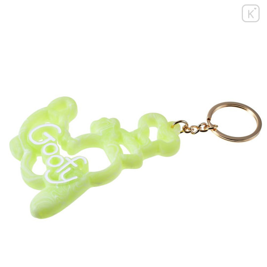 Japan Disney Store 3D Keychain - Goofy : Stylish Marble Name Logo Key Chain Fes - 5