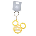 Japan Disney Store 3D Keychain - Mickey : Stylish Marble Name Logo Key Chain Fes - 2