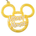 Japan Disney Store 3D Keychain - Mickey : Stylish Marble Name Logo Key Chain Fes - 4