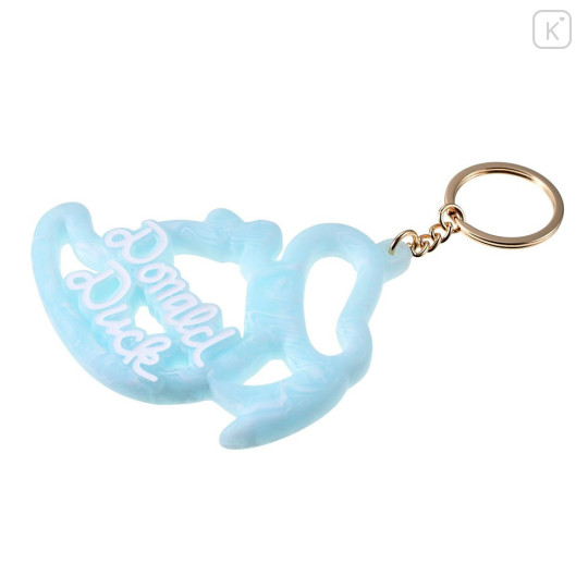 Japan Disney Store 3D Keychain - Donald : Stylish Marble Name Logo Key Chain Fes - 5
