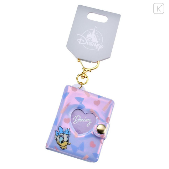Japan Disney Store Mini Photo Album Keychain - Daisy : Clear Window Aurora Key Chain Fes - 2