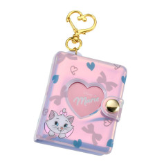 Japan Disney Store Mini Photo Album Keychain - Marie : Clear Window Aurora Key Chain Fes