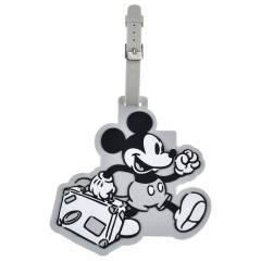 Japan Disney Store Luggage Tag - Mickey : Let's Travel Light Grey
