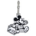 Japan Disney Store Luggage Tag - Mickey : Let's Travel Light Grey - 1