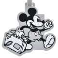 Japan Disney Store Luggage Tag - Mickey : Let's Travel Light Grey - 4