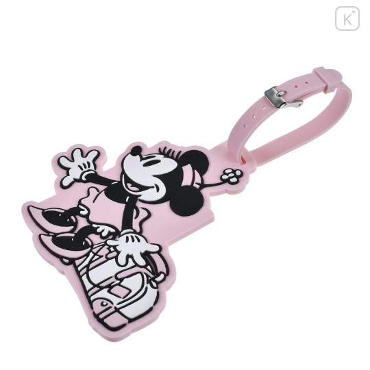 Japan Disney Store Luggage Tag - Minnie : Let's Travel Light Pink - 5