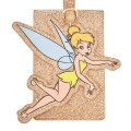 Japan Disney Store Luggage Tag - Tinker Bell : Let's Travel Light Glitter Gold - 3