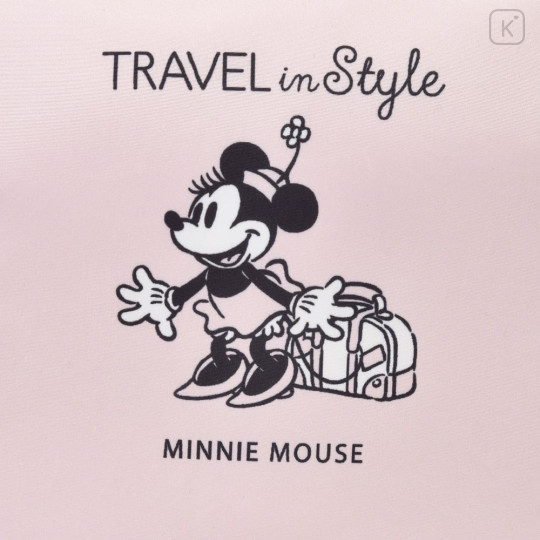 Japan Disney Store Hanging Pouch - Minnie : Let's Travel Light Pink - 4