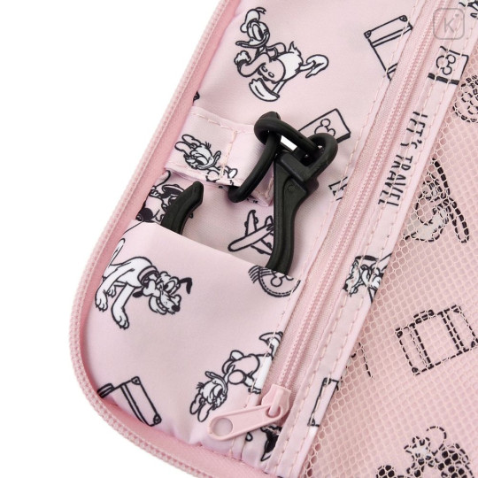 Japan Disney Store Hanging Pouch - Minnie : Let's Travel Light Pink - 8