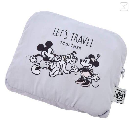Japan Disney Store Travel Folding Boston Bag - Mickey & Minnie : Let's Travel - 5