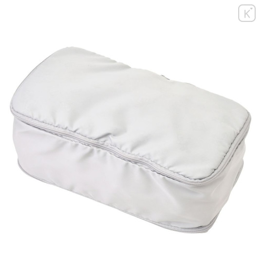 Japan Disney Store Compression Storage Bag (S) - Mickey : Let's Travel Light Grey - 6