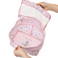 Japan Disney Store Compression Storage Bag (M) - Mickey & Minnie : Let's Travel Light Pink - 3