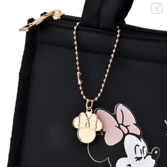 Japan Disney Store Insulated Cooler Lunch Bag - Minnie : Baking Black Cool Tote - 4