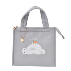 Japan Disney Store Insulated Cooler Lunch Bag - Baymax : Relax Light Grey Cool Tote