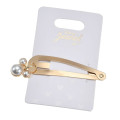 Japan Disney Store Gold Hairpin - Mickey : Swinging Charm Pearl - 2