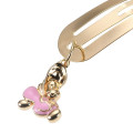 Japan Disney Store Gold Hairpin - Alice in Wonderland Young Oyster : Swinging Charm - 4