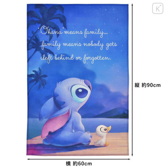 Japan Disney Store Picnic Blanket Leisure Sheet - Scrump & Stitch : Ohana - 2