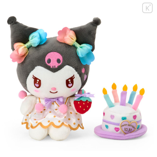Japan Sanrio Original Plush Toy Set - Kuromi : Birthday Celebration - 1