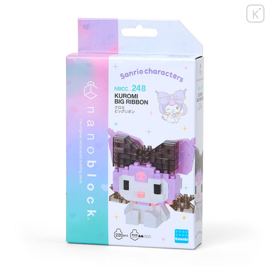 Japan Sanrio Nanoblock - Kuromi : Big Ribbon - 1