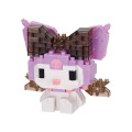 Japan Sanrio Nanoblock - Kuromi : Big Ribbon - 2