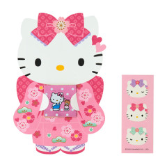 Japan Sanrio Original Gift Envelope Set - Hello Kitty : Kimono Pink