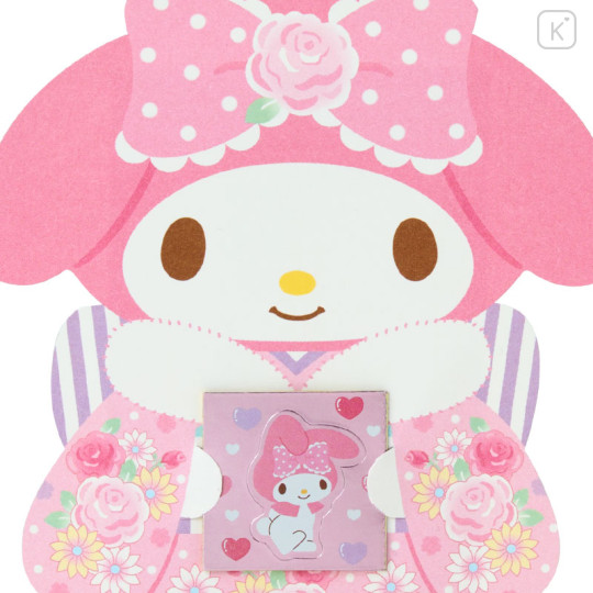 Japan Sanrio Original Gift Envelope Set - My Melody : Kimono Pink - 3