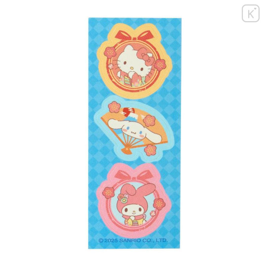 Japan Sanrio Original Gift Envelope Set - Characters Kimono Mt. Fuji - 5