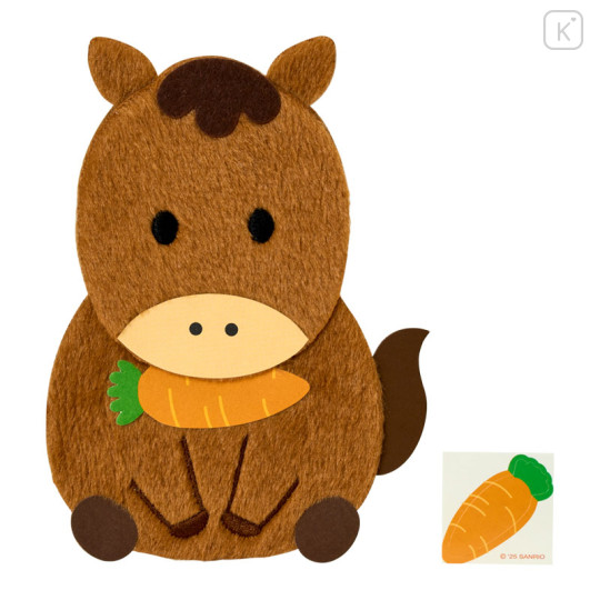 Japan Sanrio Original Fluffy Envelope - Happy New Year 2026 Year Of Horse Sitting - 1