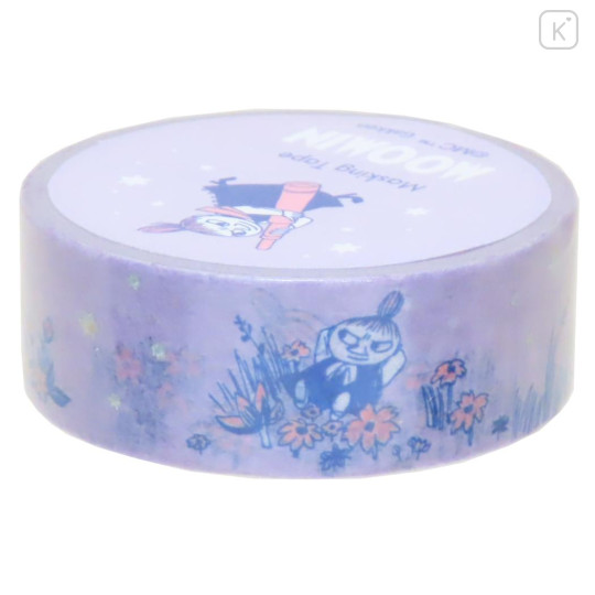 Japan Moomin Masking Tape - Little My : Aurora Foil Purple - 3