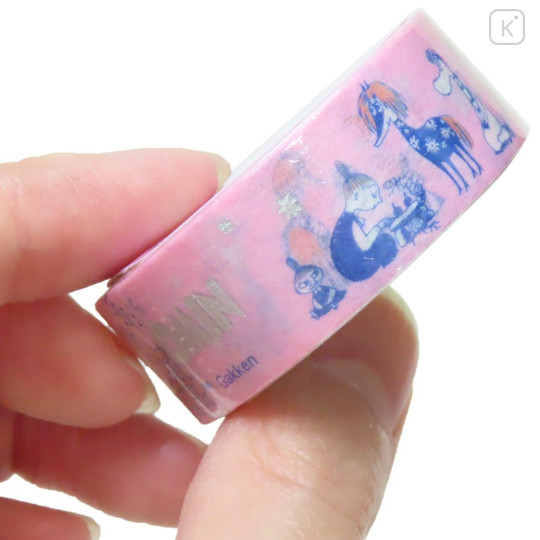 Japan Moomin Masking Tape - Little My : Aurora Foil Pink - 2