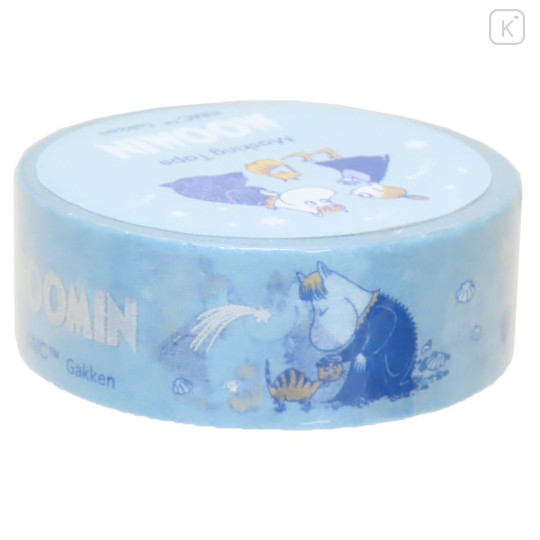 Japan Moomin Masking Tape - Little My : Aurora Foil Blue Green - 3
