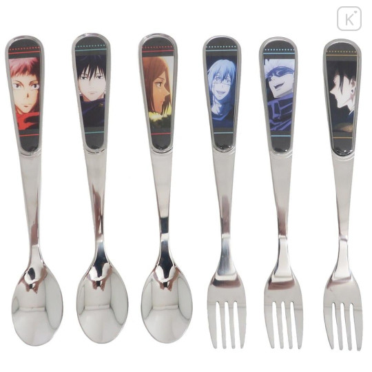 Japan Jujutsu Kaisen Cutlery Set Stainless Steel Fork & Spoon - A - 1