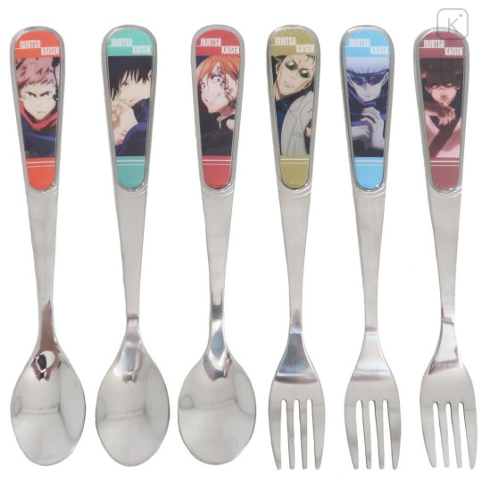 Japan Jujutsu Kaisen Cutlery Set Stainless Steel Fork & Spoon - B - 1