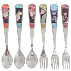 Japan Jujutsu Kaisen Cutlery Set Stainless Steel Fork & Spoon - B