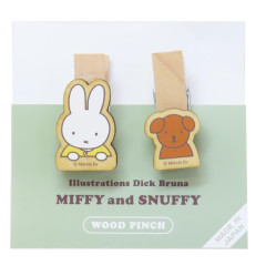 Japan Miffy Wooden Clothespin Set - Miffy & Snuffy