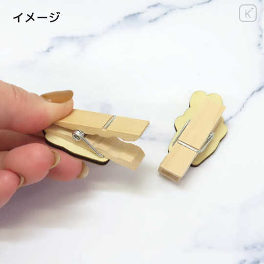 Japan Miffy Wooden Clothespin Set - Miffy & Snuffy - 2