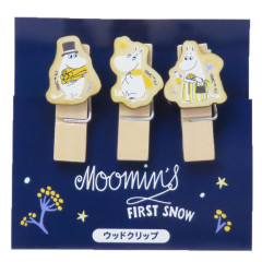 Japan Moomin Wooden Clothespin Set - Moomintroll : Family First Snow
