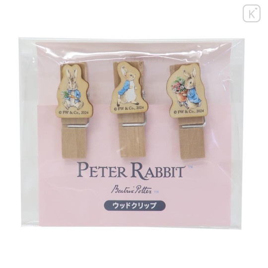 Japan Peter Rabbit Wooden Clothespin Set - 1
