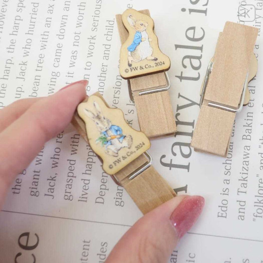 Japan Peter Rabbit Wooden Clothespin Set - 2