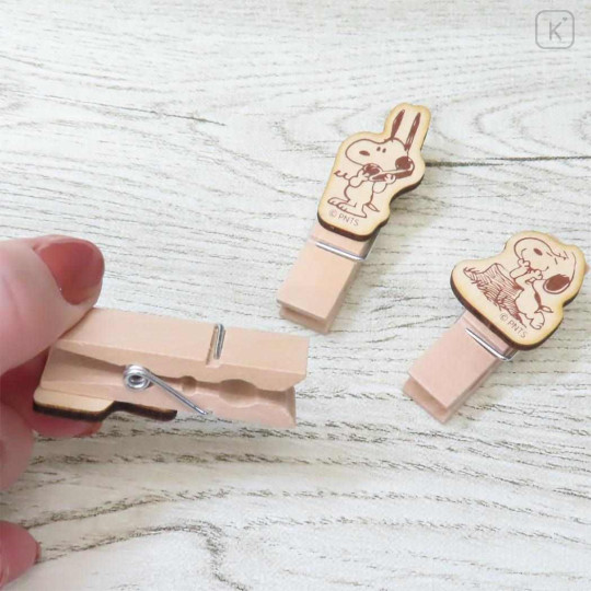 Japan Peanuts Wooden Clothespin Set - Snoopy : Hobby - 2