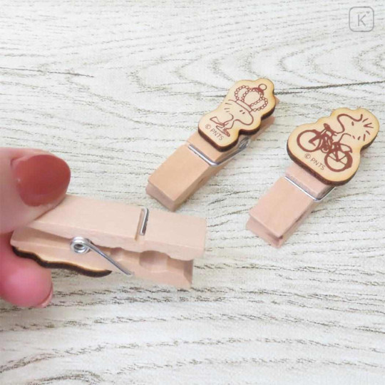 Japan Peanuts Wooden Clothespin Set - Woodstock : Hobby - 2