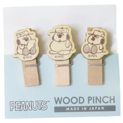 Japan Peanuts Wooden Clothespin Set - Snoopy : Brother Olaf