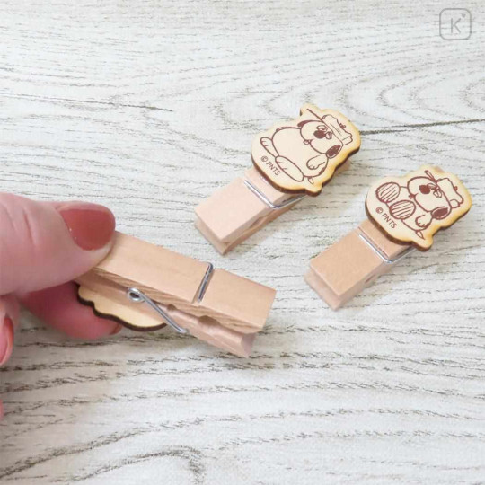 Japan Peanuts Wooden Clothespin Set - Snoopy : Brother Olaf - 2