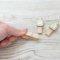 Japan San-X Wooden Clothespin Set - Sumikko Gurashi : Tokage & Nisetsumuri - 2