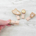 Japan San-X Wooden Clothespin Set - Rilakkuma : Take Your Time - 2