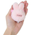 Japan Esther Bunny Plush Mascot Retractable Reel Keychain - Pink - 2