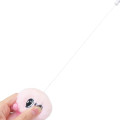 Japan Esther Bunny Plush Mascot Retractable Reel Keychain - Pink - 3