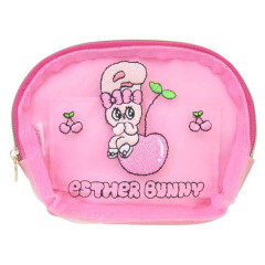 Japan Esther Bunny Mini Pouch & Tissue Case - Pink