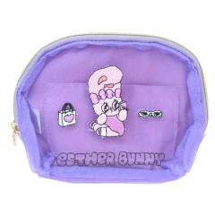 Japan Esther Bunny Mini Pouch & Tissue Case - Purple